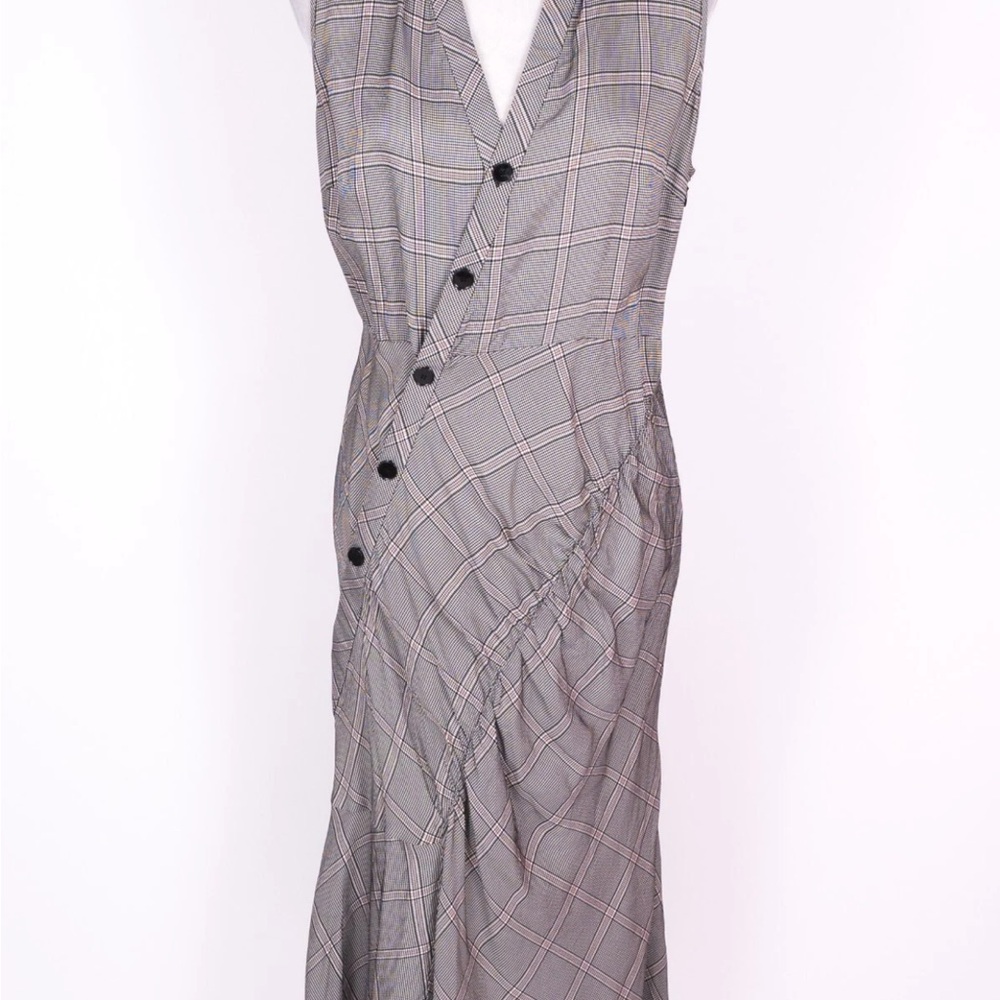 Lewit Black and White Size 10 Houndstooth Plaid Sheath Dress Nordstrom